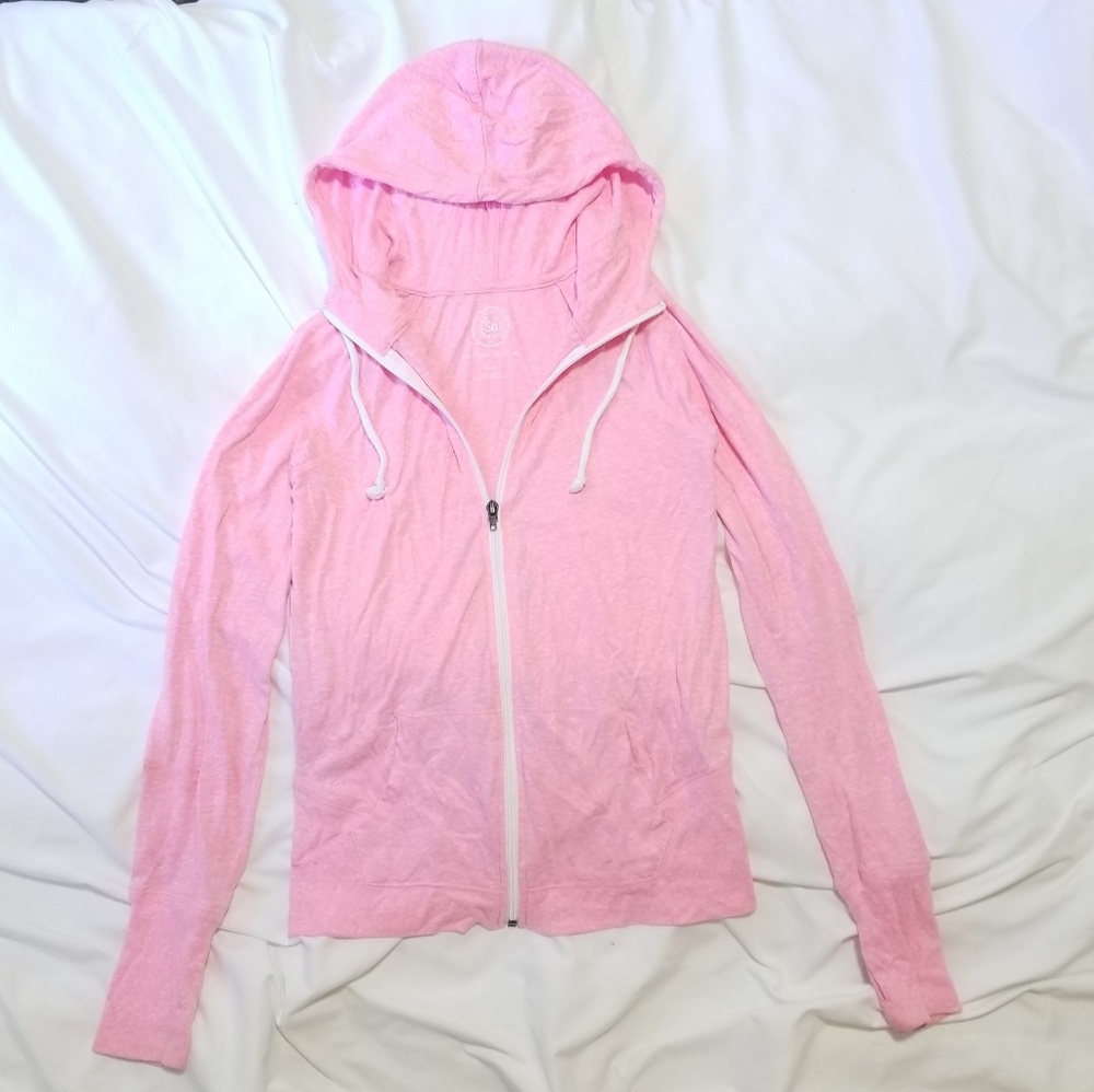 Pink zip up hoodie